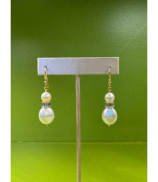 Ella Bartlow Art Deco Double Pearl Drops - One of a Kind