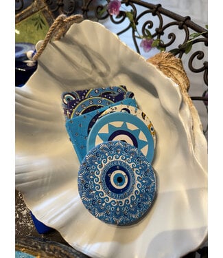Pamela Dennis Evil Eye Pocket Mirror