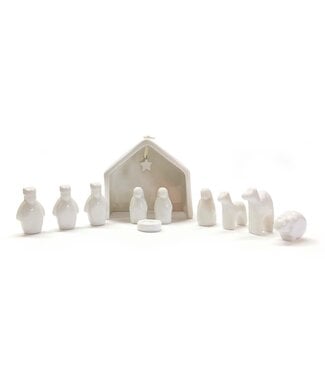 Two's Comany 11 Pc Miniature Nativity Set in Gift Box