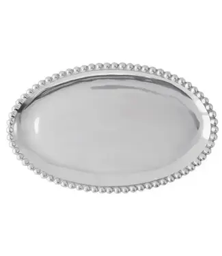 Mariposa Pearled Oval Platter