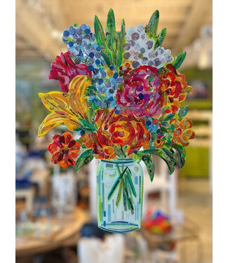 Cynthia Kolls Cynthia Kolls 23.5 in Floral Collage with Resin