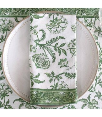 Pacific & Rose Textiles Napkins Lilibet Green, set of 4