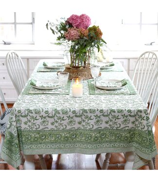 Pacific & Rose Textiles Tablecloth Lilibet Green (60x90)