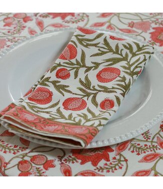 Pacific & Rose Textiles Napkins Pomegranate Red, set of 4