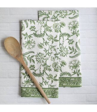 Pacific & Rose Textiles Kitchen Towel Lilibet Green