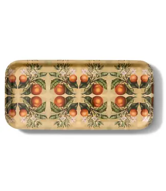 Maure Luxury Gifts Kumquats Narrow Birchwood Tray | Rectangular Serving Tray