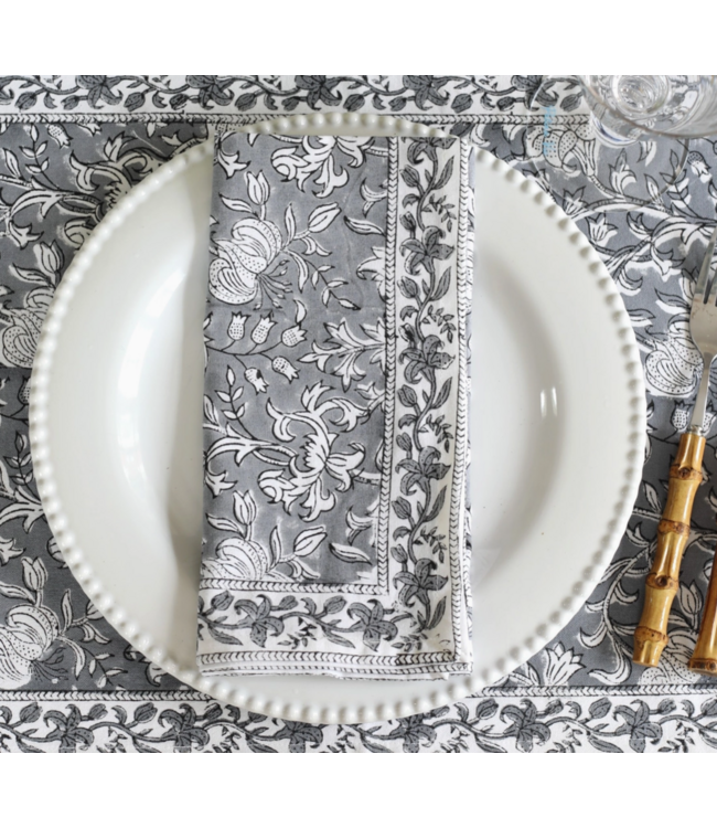 Napkins Pacho Slate, set of 4