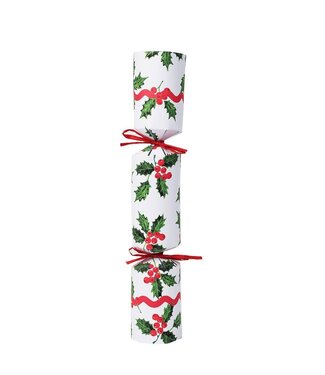 Talking Tables Holly White Christmas Crackers - 6 Pack | Christmas Decor |