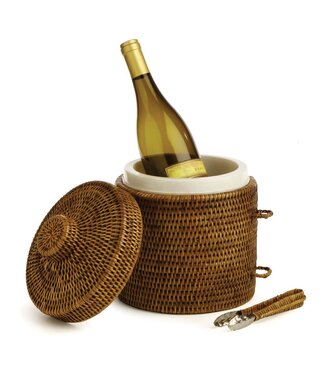 Napa Home & Garden Burma Rattan Ice Box & Tongs