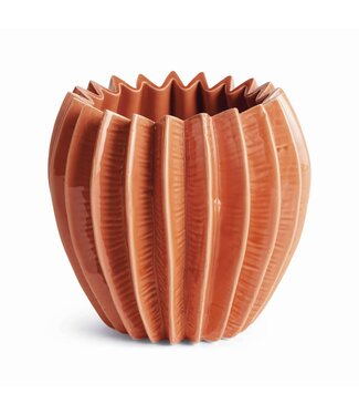 Napa Home & Garden Nikko Pot Large, Orange Ceramic Cachepot
