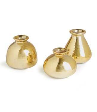 Napa Home & Garden Tinsley Bud Vases, Gold, Assorted