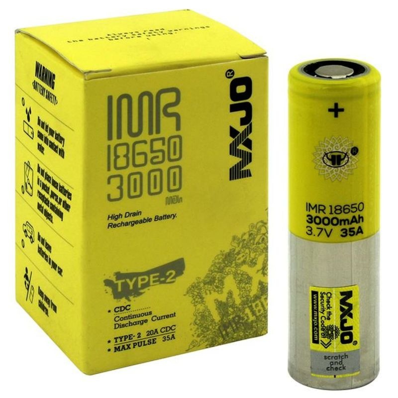 MXJO MXJO 18650 3000 mAh Battery TYPE-2