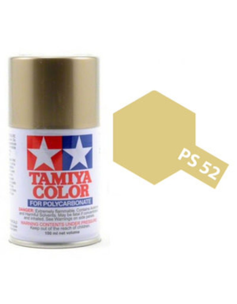 Tamiya PS-52 Champagne Gold Anodised Aluminium Polycarbanate Spray Paint 100ml
