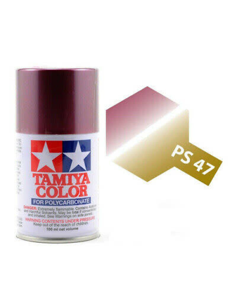 Tamiya Tamiya PS-47 Iridescent Pink/Gold Polycarbanate Spray Paint 100ml