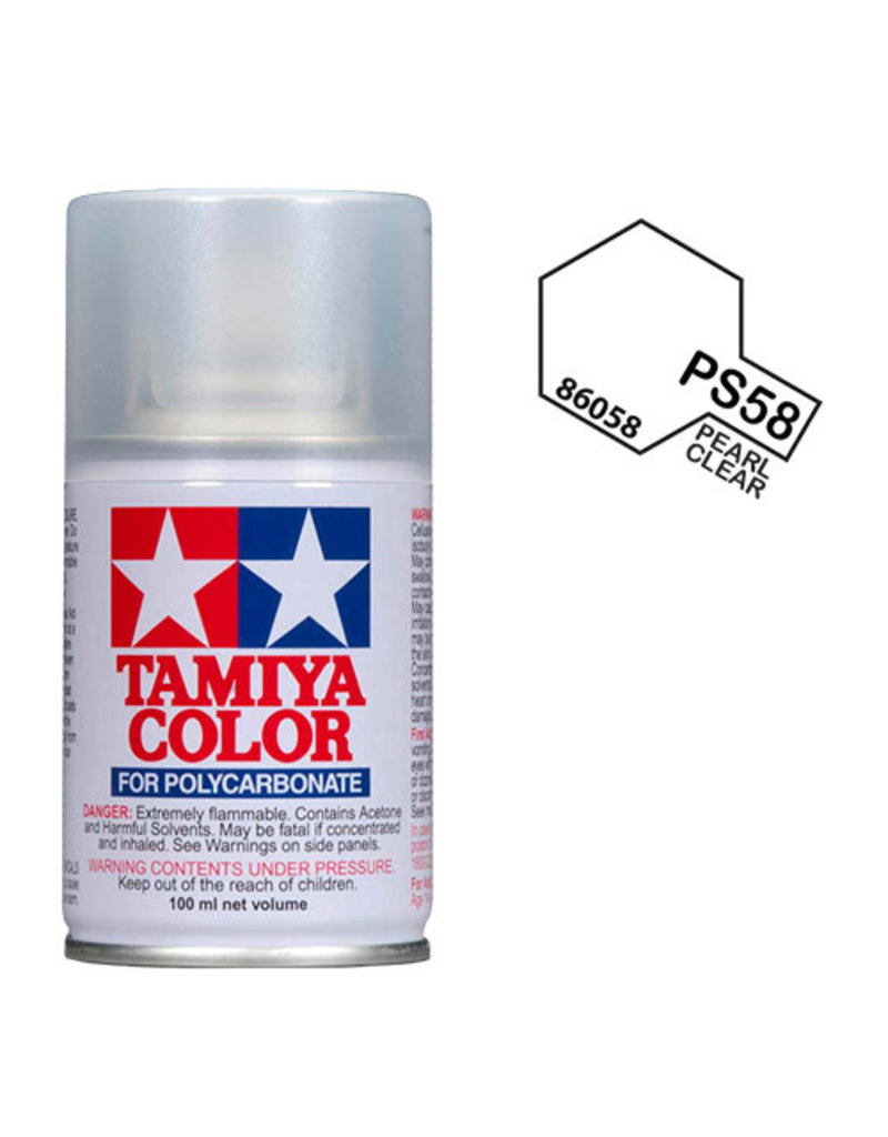 Tamiya Tamiya PS-58 Pearl Clear Polycarbanate Spray Paint 100ml