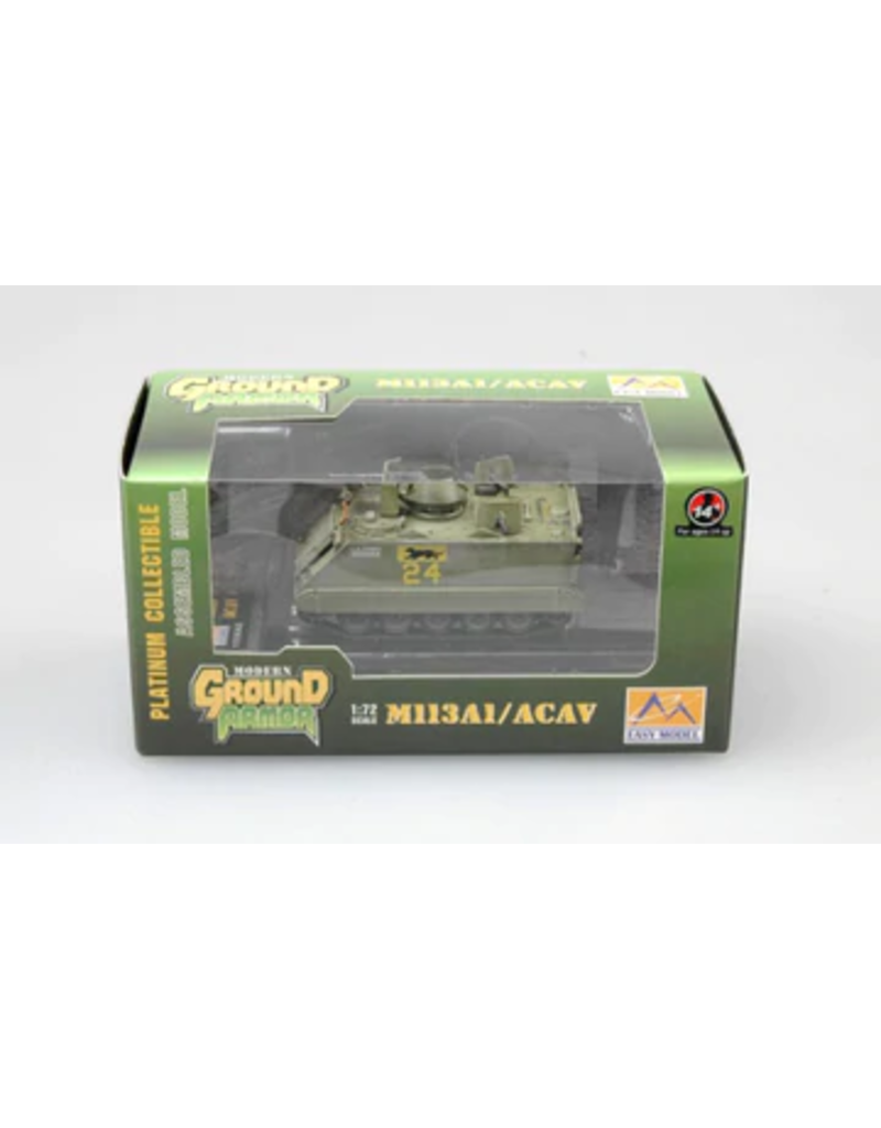 Easy Model EASY MODEL 1/72 M113ACAV - 8TH INFANTRY MECHANIZED ASSEMBLED MODEL [35003]