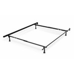 BEAUDOIN CADRE LIT SIMPLE/DOUBLE EN MÉTAL AVEC 4 PATINS
