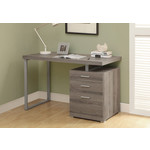 COMPUTER DESK - 48"L / DARK TAUPE LEFT OR RIGHT FACING