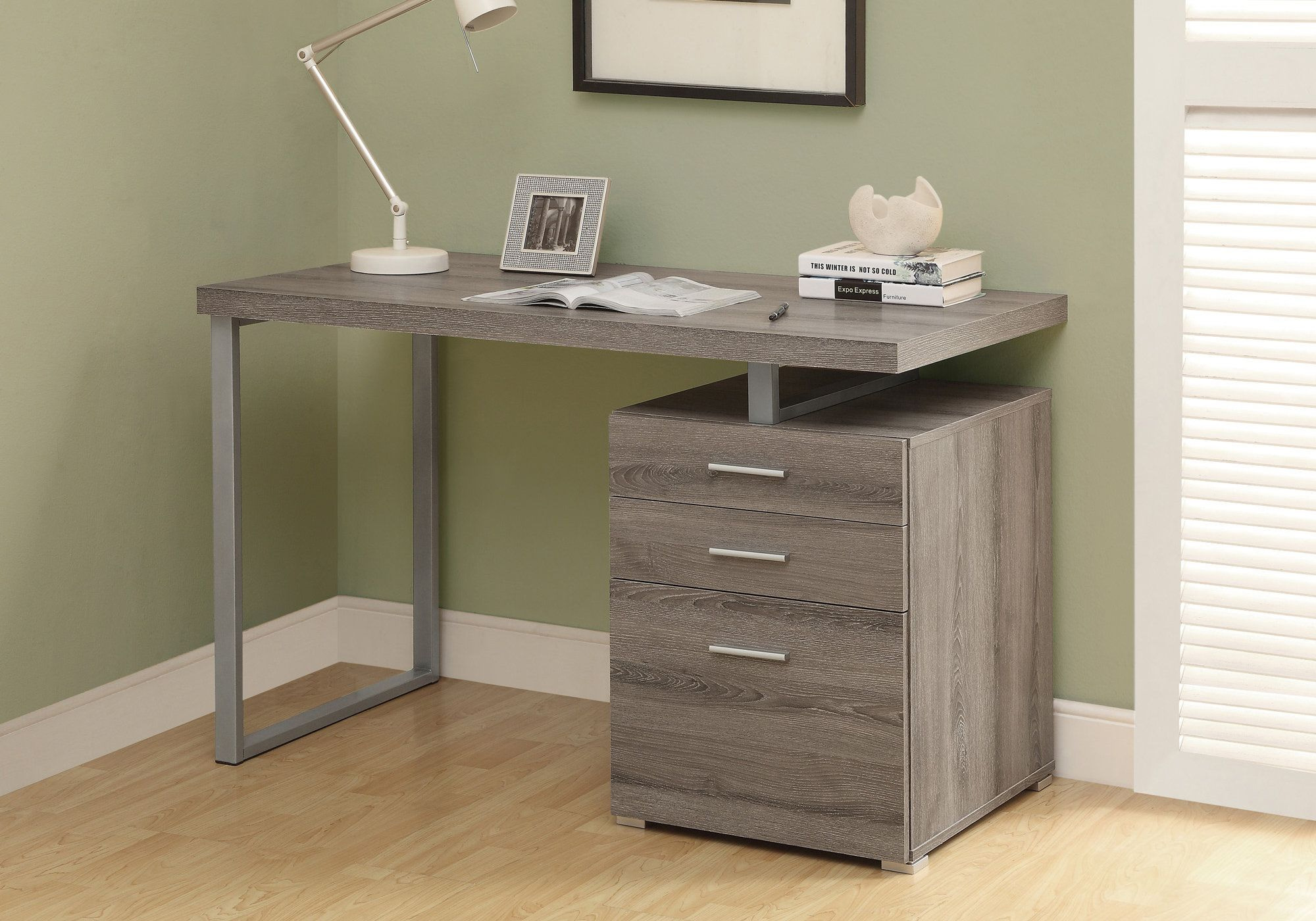 Monarch Desk Dark Taupe Maison Caplan