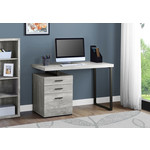 COMPUTER DESK - 48"L / GREY RECLAIMED WOOD / BLACK METAL