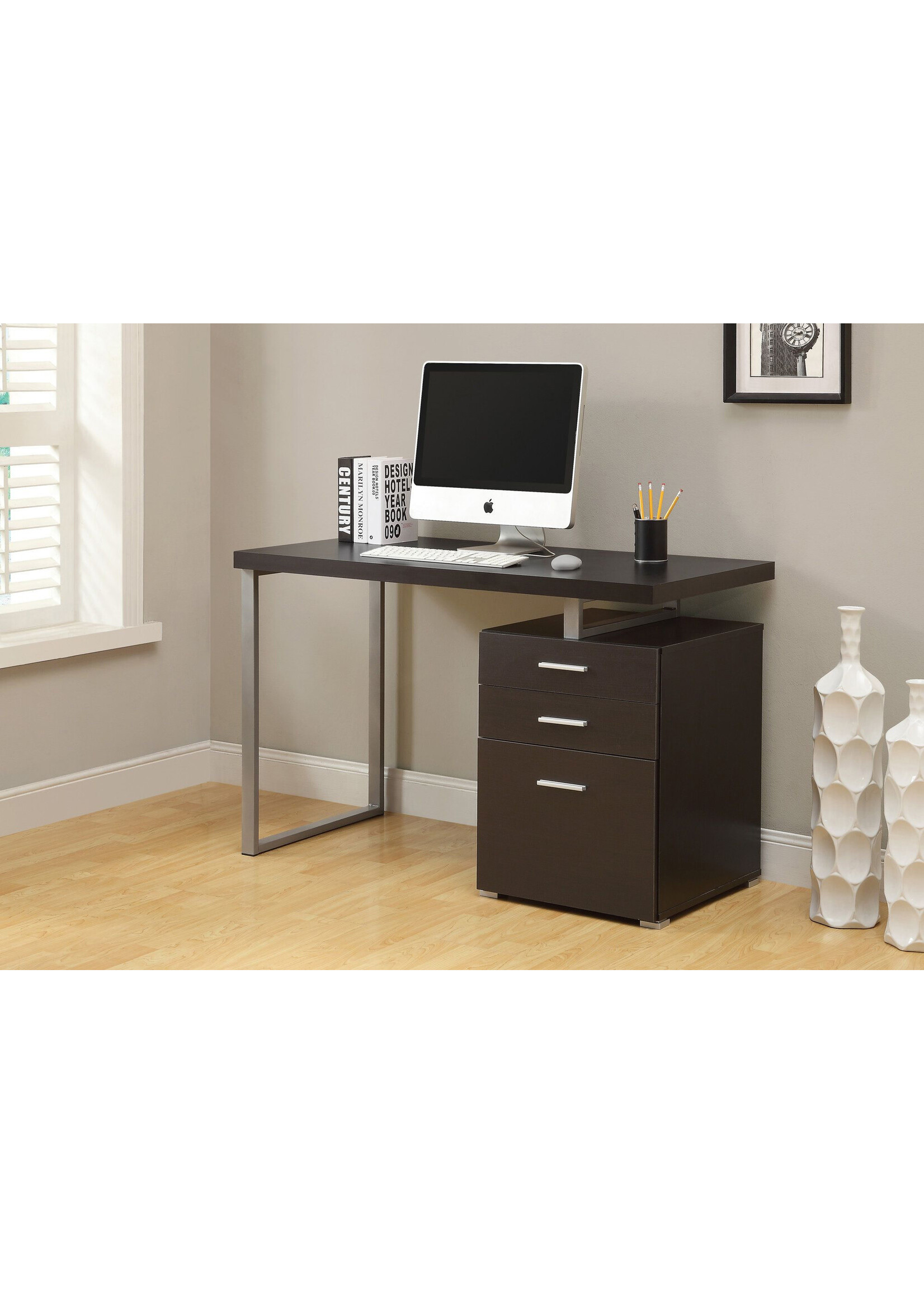 BUREAU - 48"L / ESPRESSO ORIENTATION GAUCHE OU DROITE