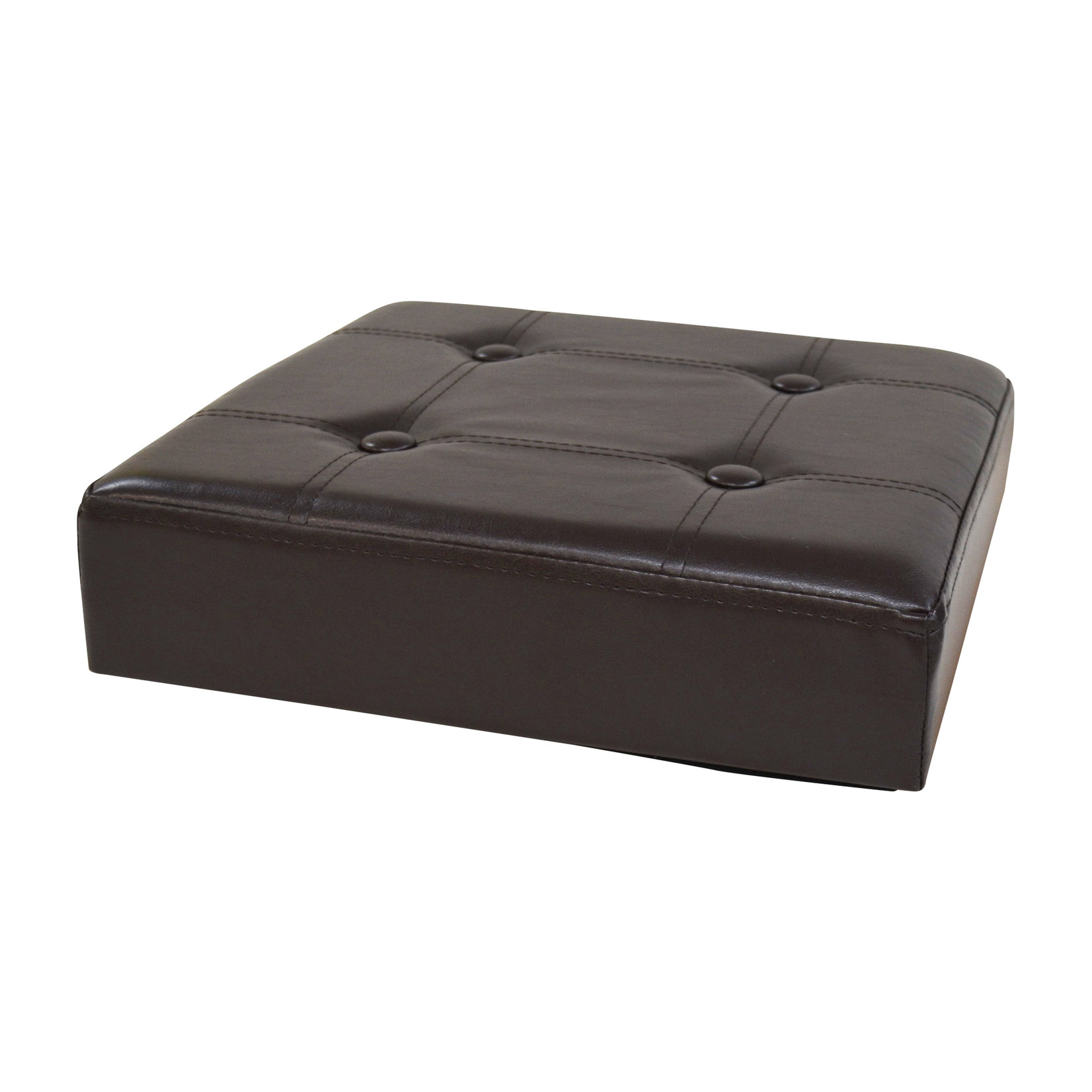ITY INTERNATIONAL Chocolate Square Folding Ottoman