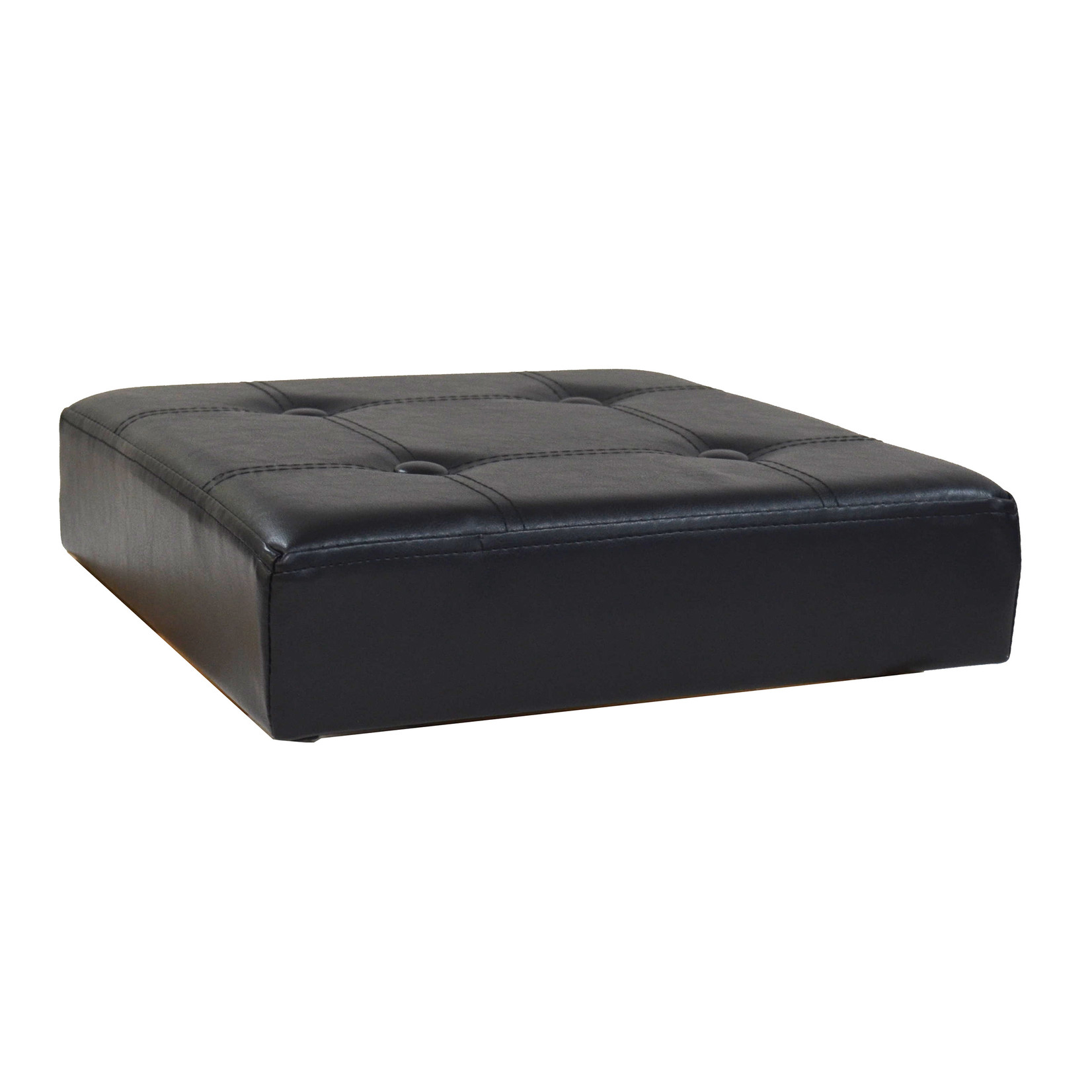 ITY INTERNATIONAL Black Square Folding Ottoman