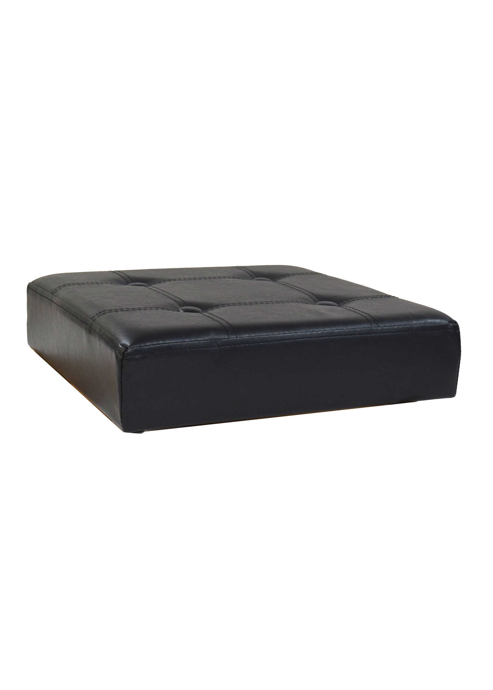 ITY INTERNATIONAL Black Square Folding Ottoman