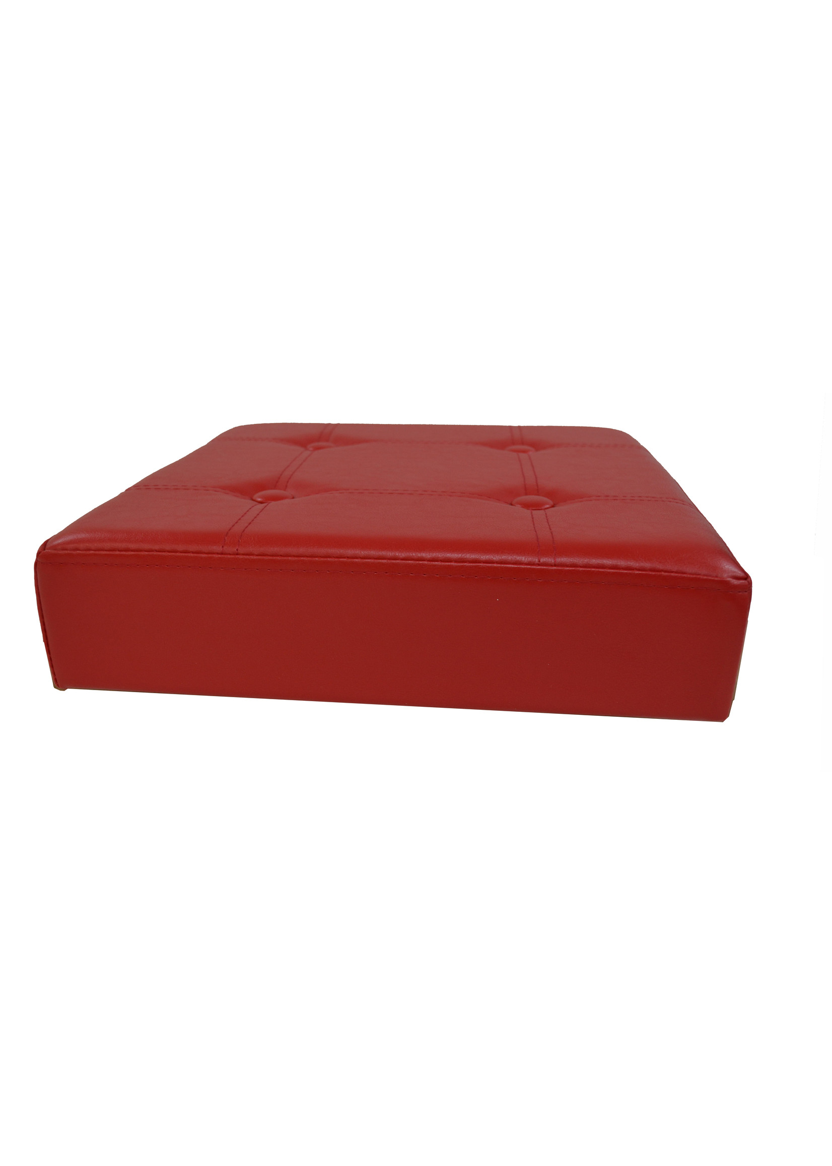 ITY INTERNATIONAL Pouf Pliant Carré en Rouge