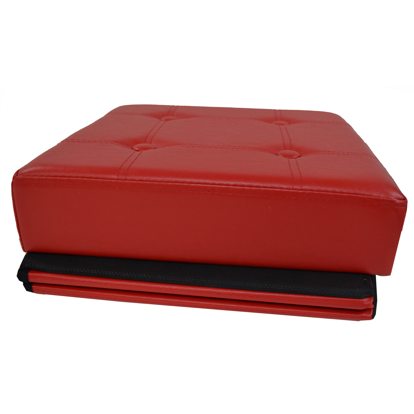 ITY INTERNATIONAL Red Square Folding Ottoman