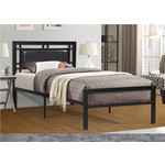 T2201 Black Metal Bed Frame, Double