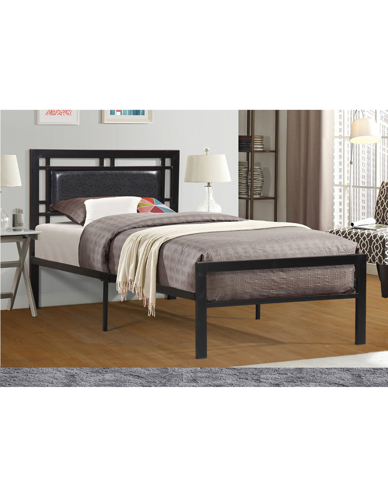 FULL BLACK METAL BED FRAME MAISON CAPLAN