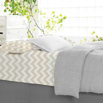 ENSEMBLE DE DRAPS MICROFIBRE SIMPLE CHEVRON