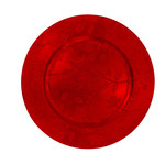 PLAQUE DE CHARGEUR 13-POUCES EN ROUGE FLORAL