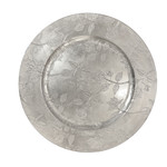 PLAQUE DE CHARGEUR 13-POUCES EN ARGENT FLORAL