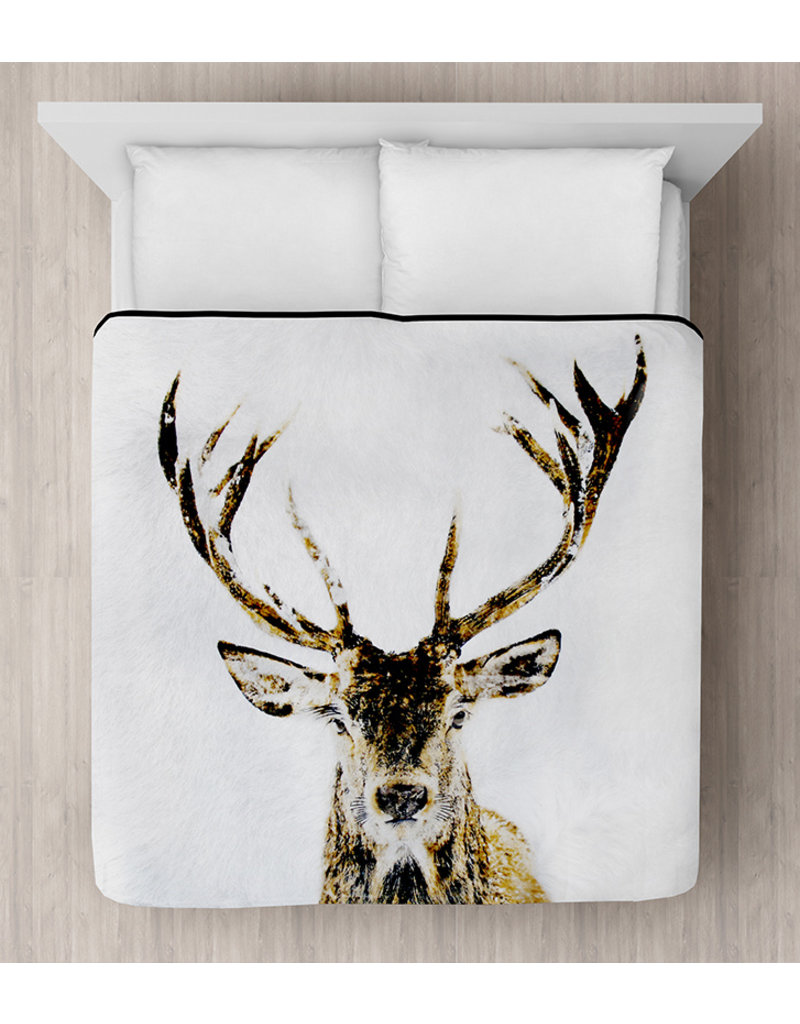 DEER MINK BLANKET MAISON CAPLAN