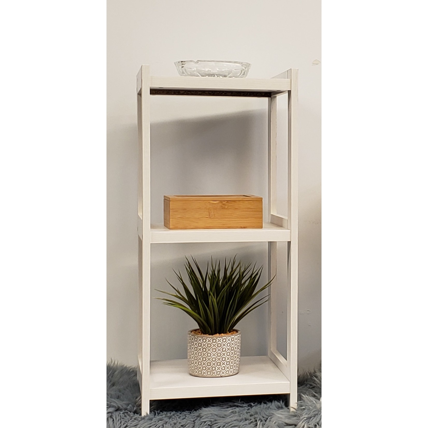 ITY INTERNATIONAL 3 Tier White MDF Shelf