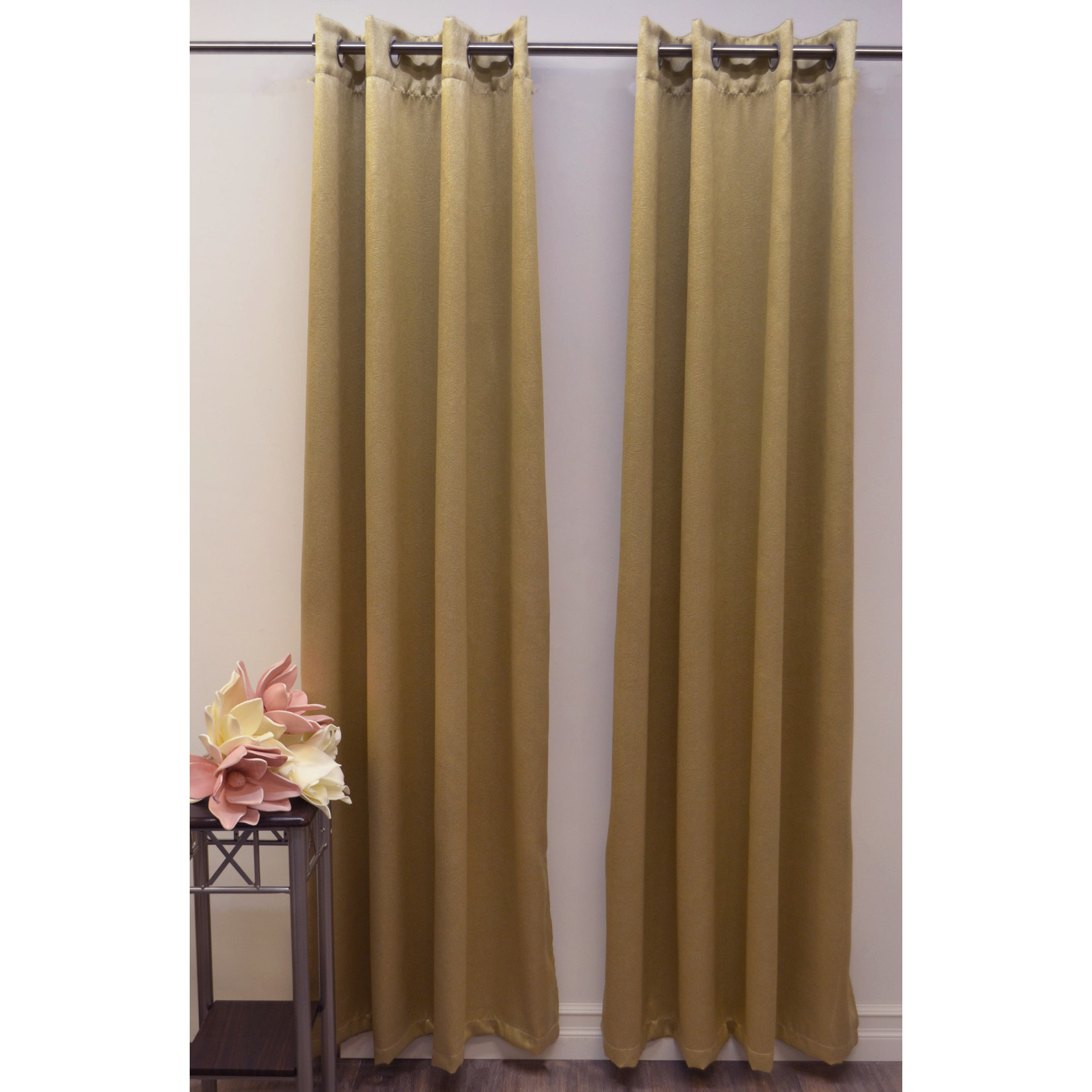 84" GOLD BLACKOUT GROMMET PANEL