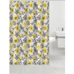 13 Piece Floral Shower Curtain Set + Hooks