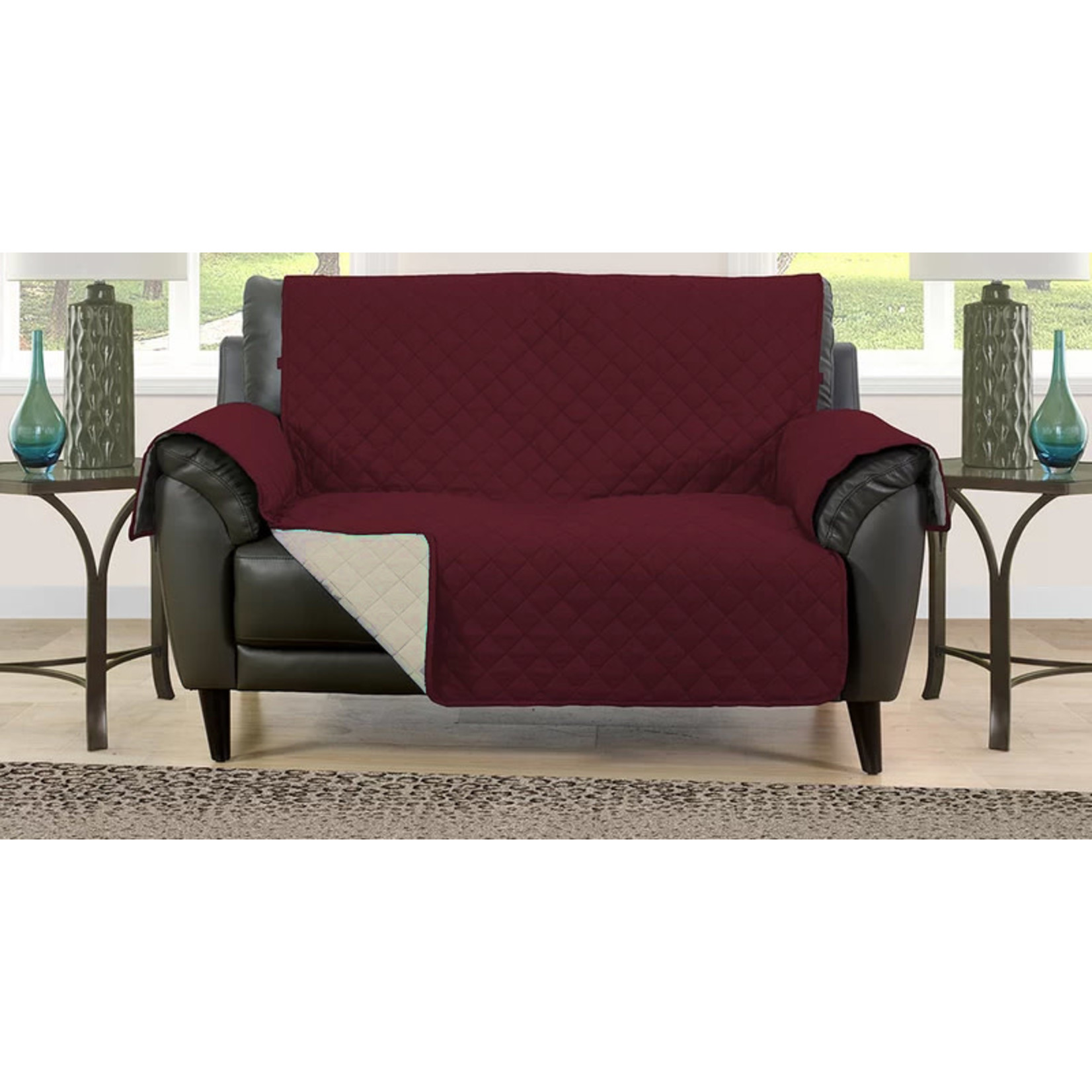 Housse de  Chaise Réversible vin / or