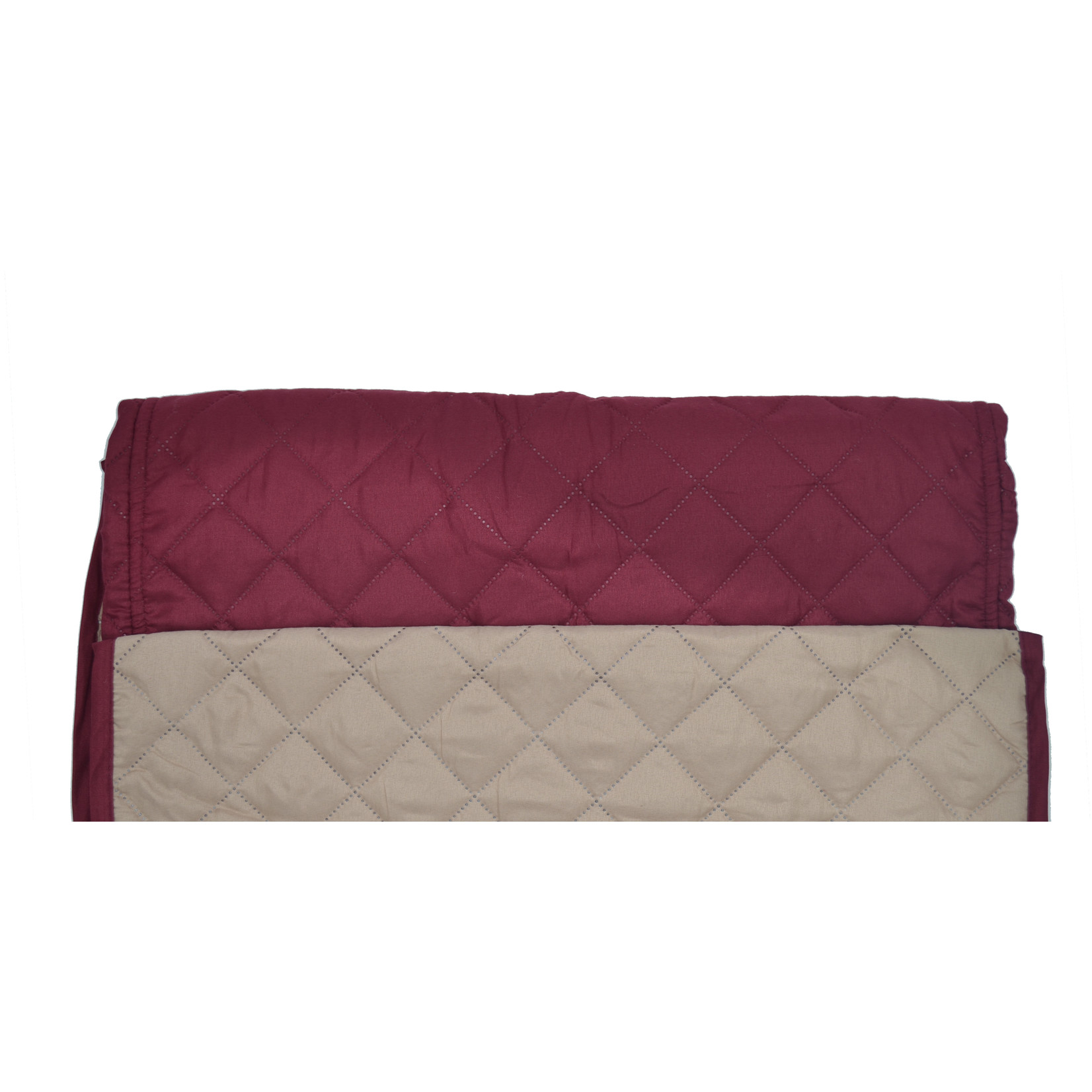 Loveseat Cover Reversible Wine/Gold