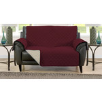 Loveseat Cover Reversible Wine/Gold