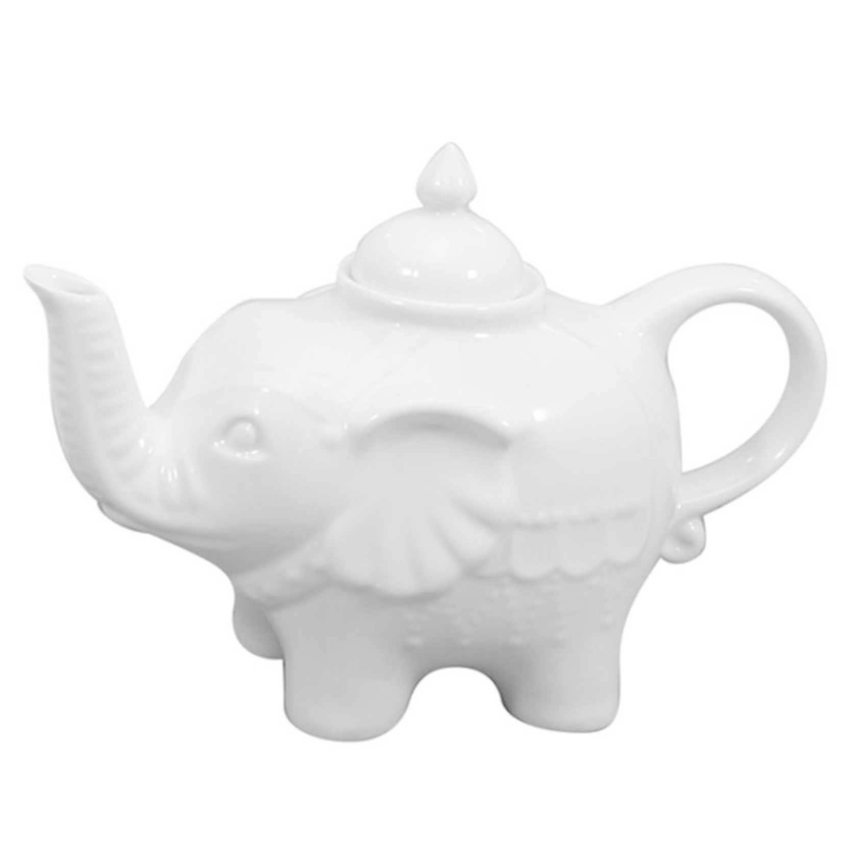 Danesco Elephant Teapot White