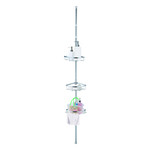 ITY INTERNATIONAL 3-TIER CORNER SHOWER TENSION POLE CADDY, CHROME