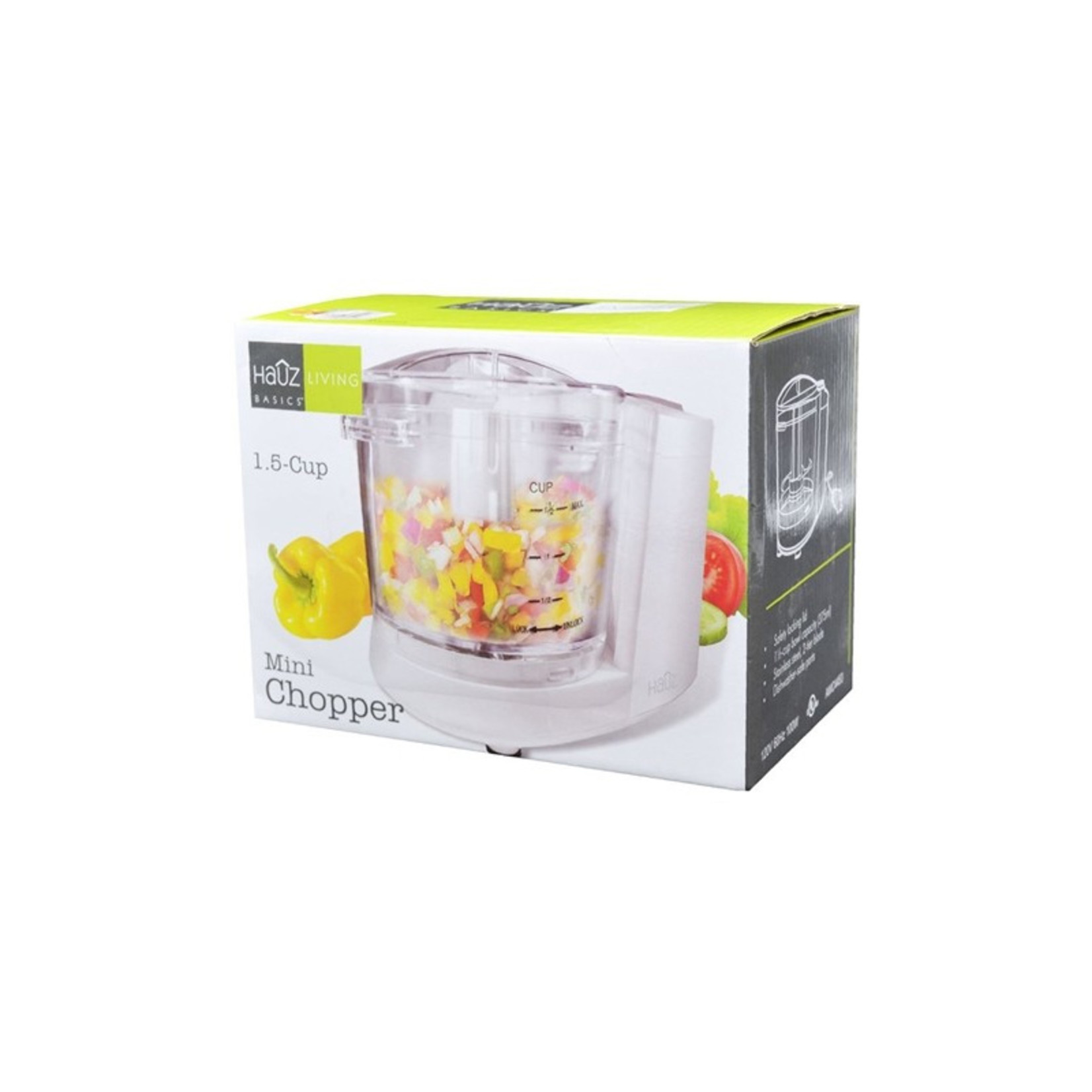 HAUZ ONE TOUCH CHOPPER, WHITE