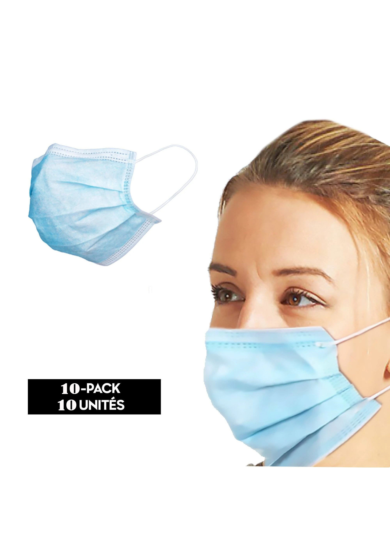 Disposable Face Masks - Pack of 10