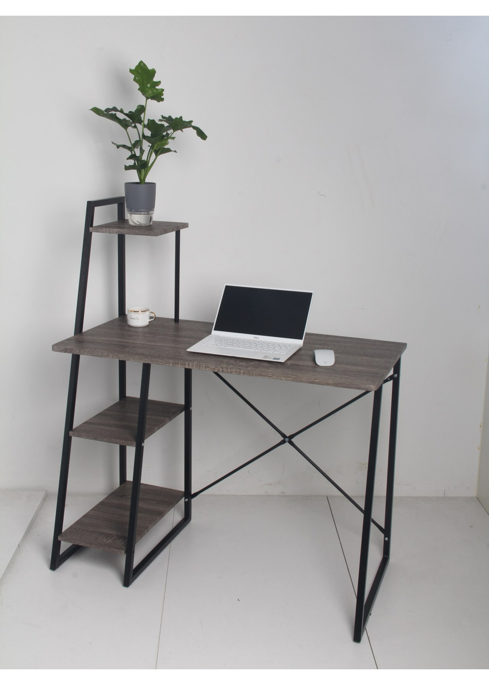 ITY INTERNATIONAL Computer Desk With Shelves