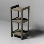ITY INTERNATIONAL 3 Tier Grey Shelf