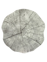ITY INTERNATIONAL Round Tree Trunk Placemat Light Grey