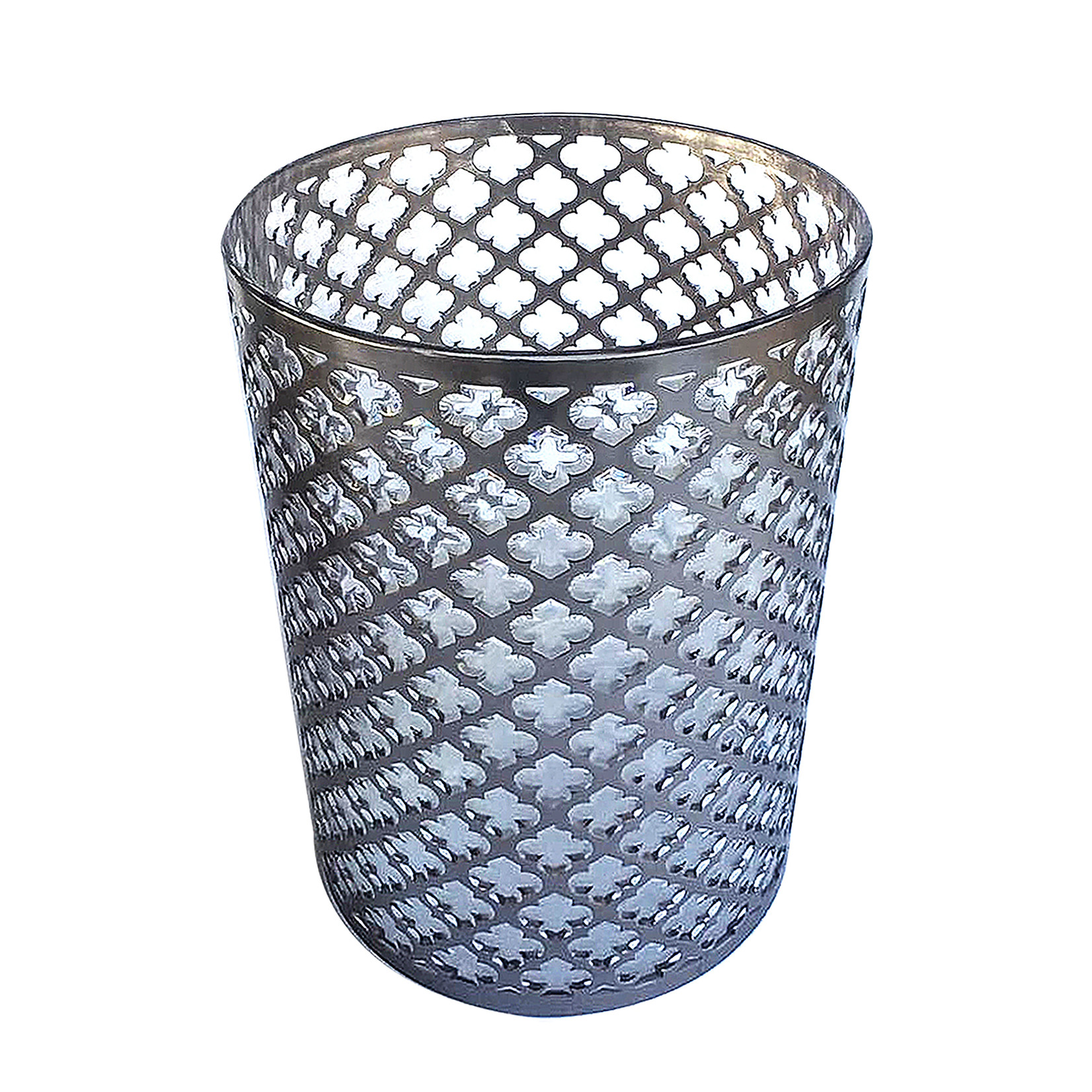 ITY INTERNATIONAL WASTE BIN METALLIC & CLEAR